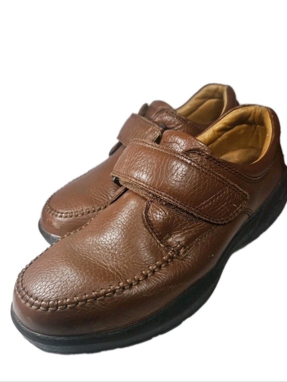 Dr Comfort Scott Leather Men Sz:10.5 XW Diabetic Ortho Chunky👞 Shoe Brn 9020(7B